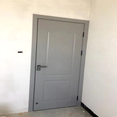 ロックの単一のドアの家に使用するアルミニウム覆われた木製の出入口との灰色色